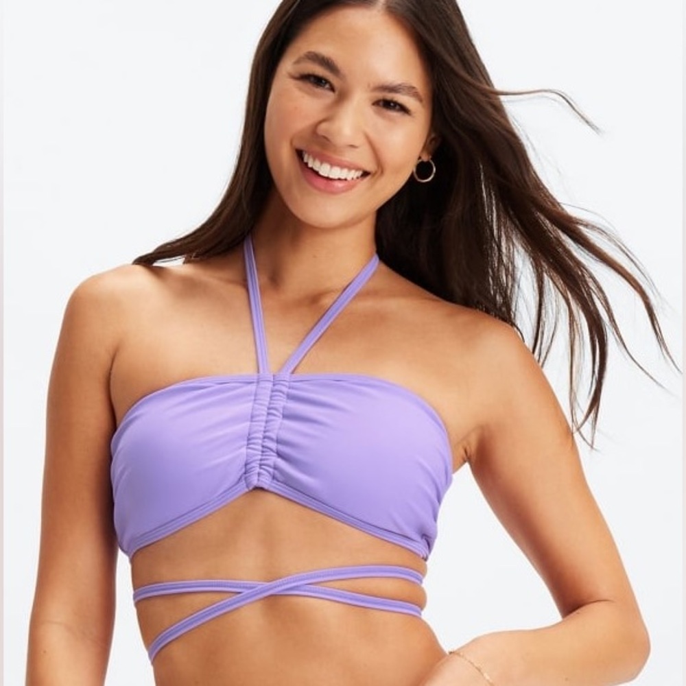 Fabletics Purple Strappy Bikini Top